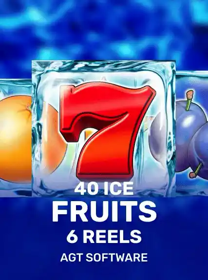 40 Ice Fruits 6 reels game tile